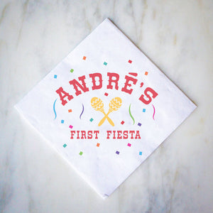 First Fiesta Full Color Birthday Party Napkins
