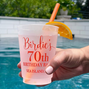 70th Birthday Party Shatterproof Cups