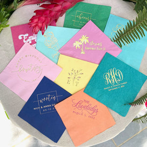 Customized Colorful 3ply Napkins