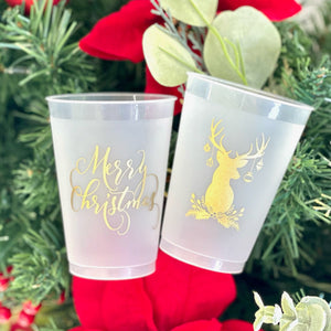 Custom Christmas Party Shatterproof Cups