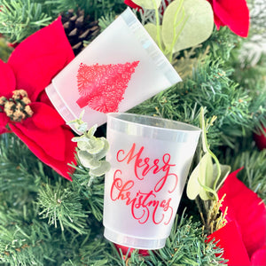 Custom Holiday Party Frost Flex Cups
