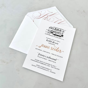 Personalized Foil Bridal Shower Invitations