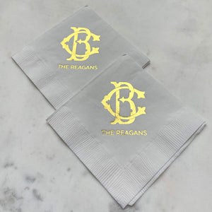 Foil Printed 3Ply Party Napkins
