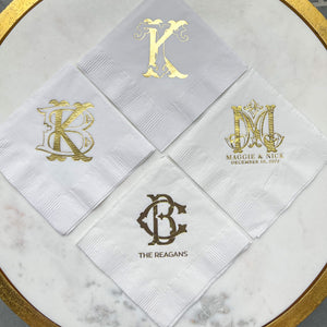Personalized Foil 3Ply Party Napkins