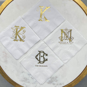 Personalized Foil 3Ply Party Napkins