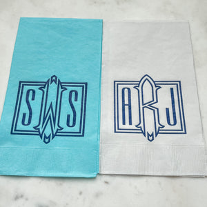 Rectangle Monogrammed 3Ply Guest Towels