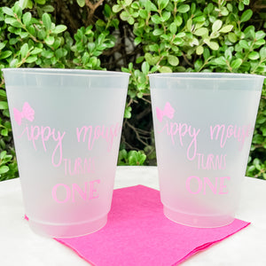 First Birthday Shatterproof Cups