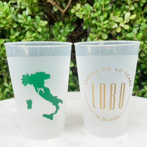 Wedding Anniversary Shatterproof Party Cups