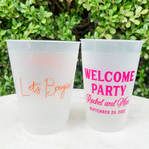 Welcome Party Frost-Flex Colorful Cup Favors