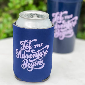 Custom Let The Adventure Begin Can Cooler Party Favors