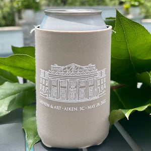Personalized Neutral Can Cooler Party Favors