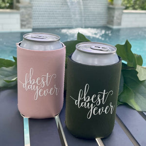 Personalized Best Day Ever Can Coolers