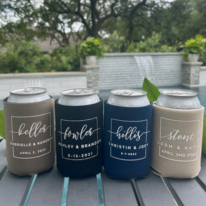 Neutral Can Cooler Party Favors
