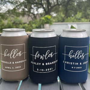 Neutral Can Cooler Party Favors