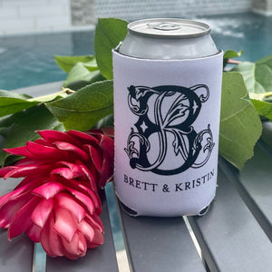 Personalized White Can Coolers