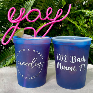 Custom Joint Bach Color Changing Cups