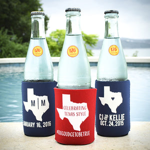 Personalized Texas State Can Cooler