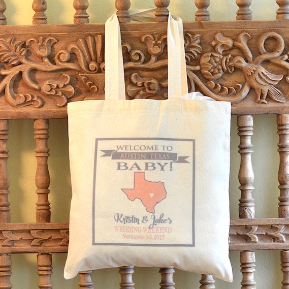 Wedding Welcome Personalized Tote Bags - GB Design House