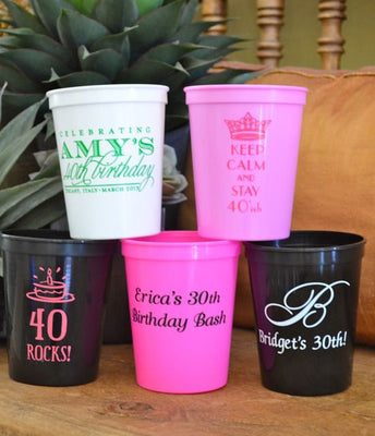 16oz Personalized Cups, Custom Wedding Cups, online Stadium Cups, Party Cups, Bachelorette Party Cups, Plastic Cups, Stadium Cups, Bachelorette