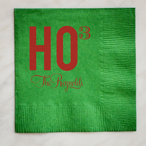Custom Ho Ho Ho Holiday Napkins - Set of 100