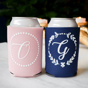 Custom Wreath Can Cooler Party Favors