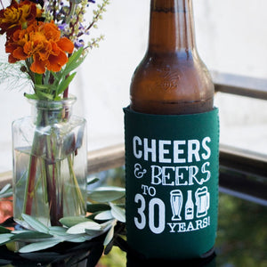 Cheers & Beers to 30 Years Can Coolers