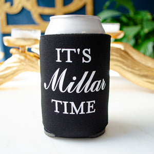 Personalized Black Can Cooler Favors