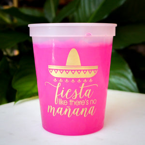 Fiesta Beach Bach Party Color Changing Cups