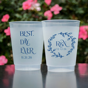 Personalized "Best Day Ever" Shatterproof Cups