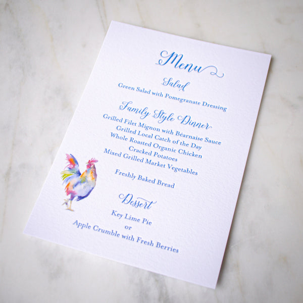Menu Full Color Full Color Printed Menus - GB Design House