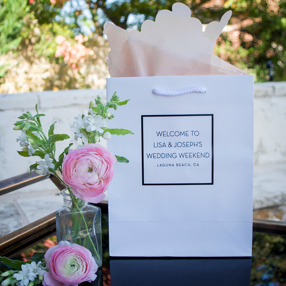 Customized Wedding Weekend Welcome Bags - GB Design House