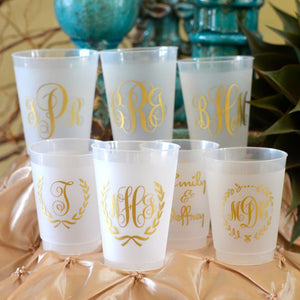 Custom Printed Frost Flex Wedding Cups