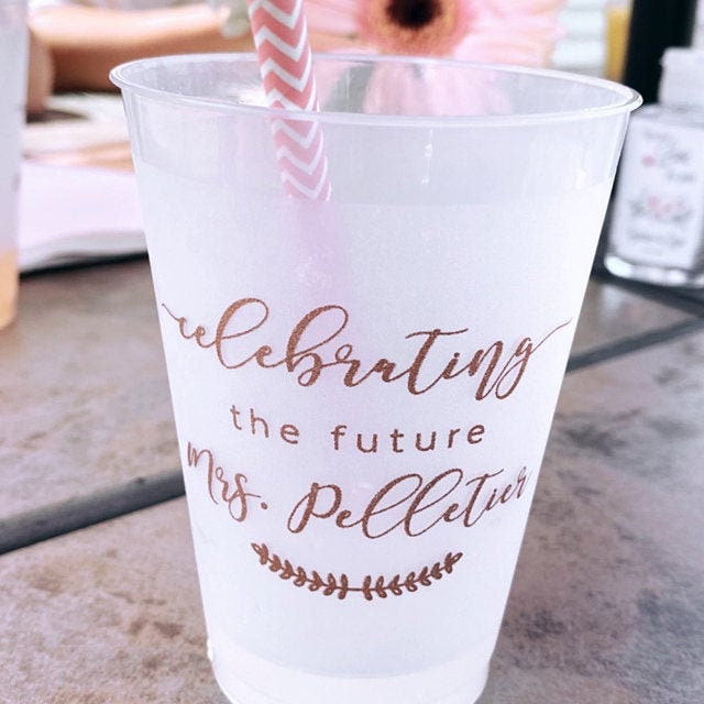 Personalized Party Cups, Bridesmaid Party Cups, Bachelorette Party Cups,  Bridal Party Favors, Bachelorette Party Favors, Wife of the Party 