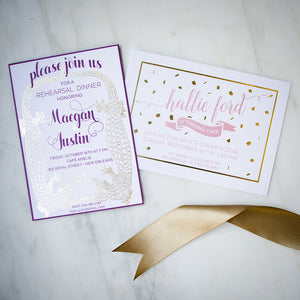 Digital Full Color & Foil Printed Invitations