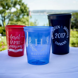 Personalized Family Reunion Stadium Cups