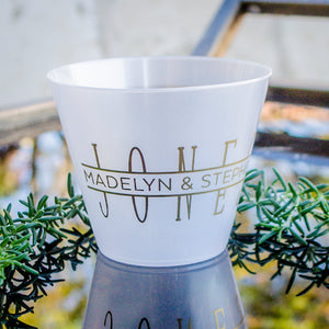 Custom "Pop Fizz Clink" Hard Plastic Cups