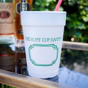 Personalized "This Is My Cup" Foam Cups