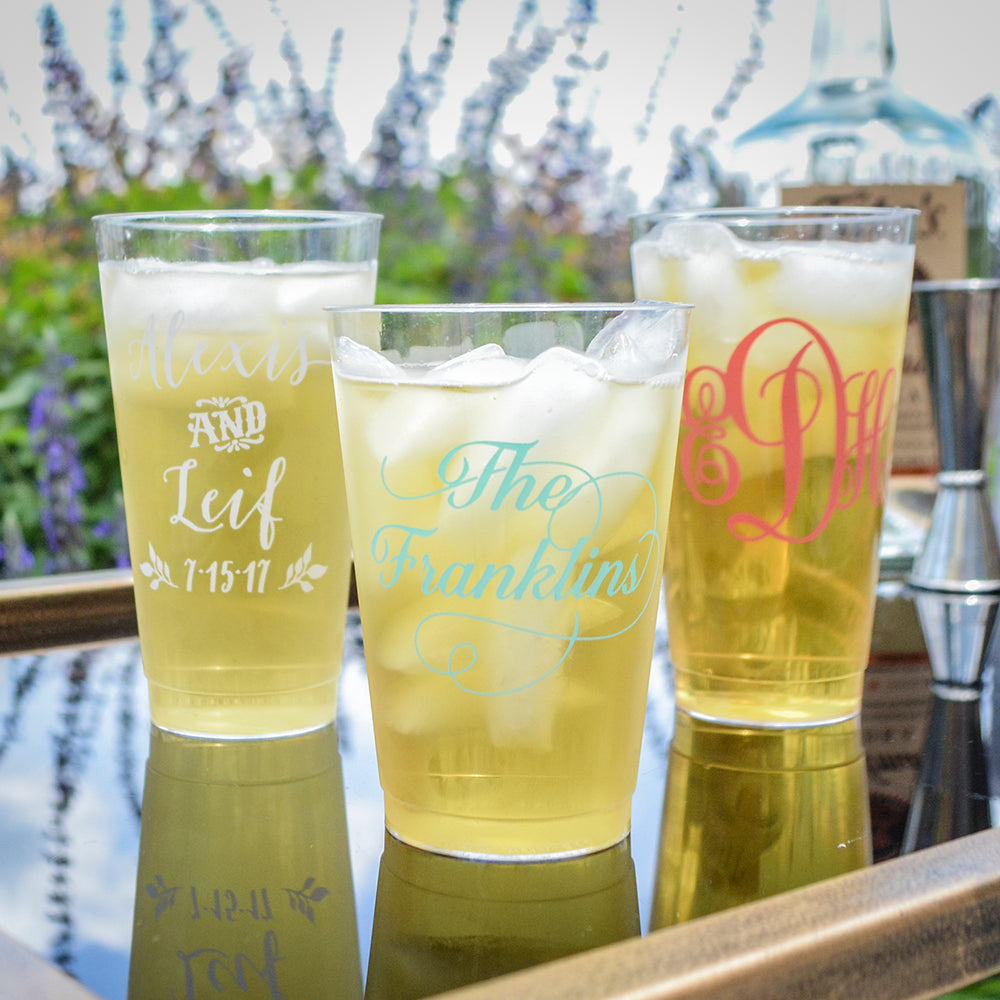 Custom Last Name Hard Plastic Cups1