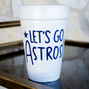 Houston Astros Styrofoam Party Cups