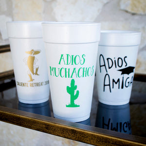 Personalized Graduation Party Styrofoam Cups
