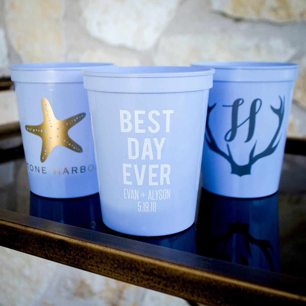 Best Day Ever Personalized Styrofoam Cups - GB Design House