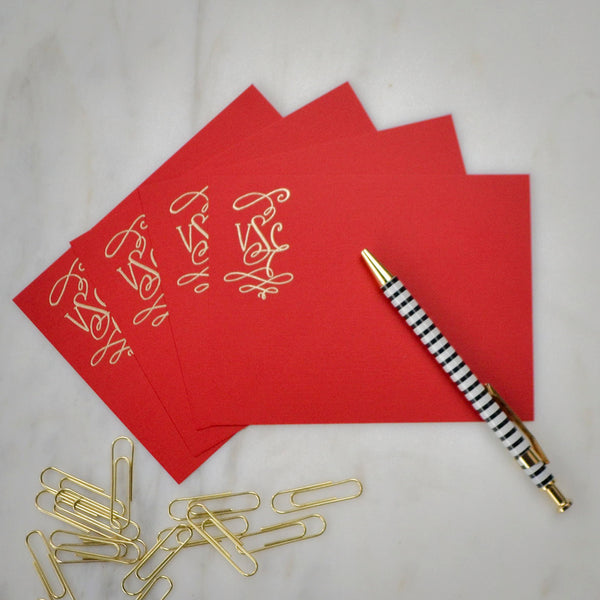 Custom Bright Note Cards - Set of 50 - GB Design House