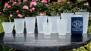 Shatterproof Wedding Cups with Names