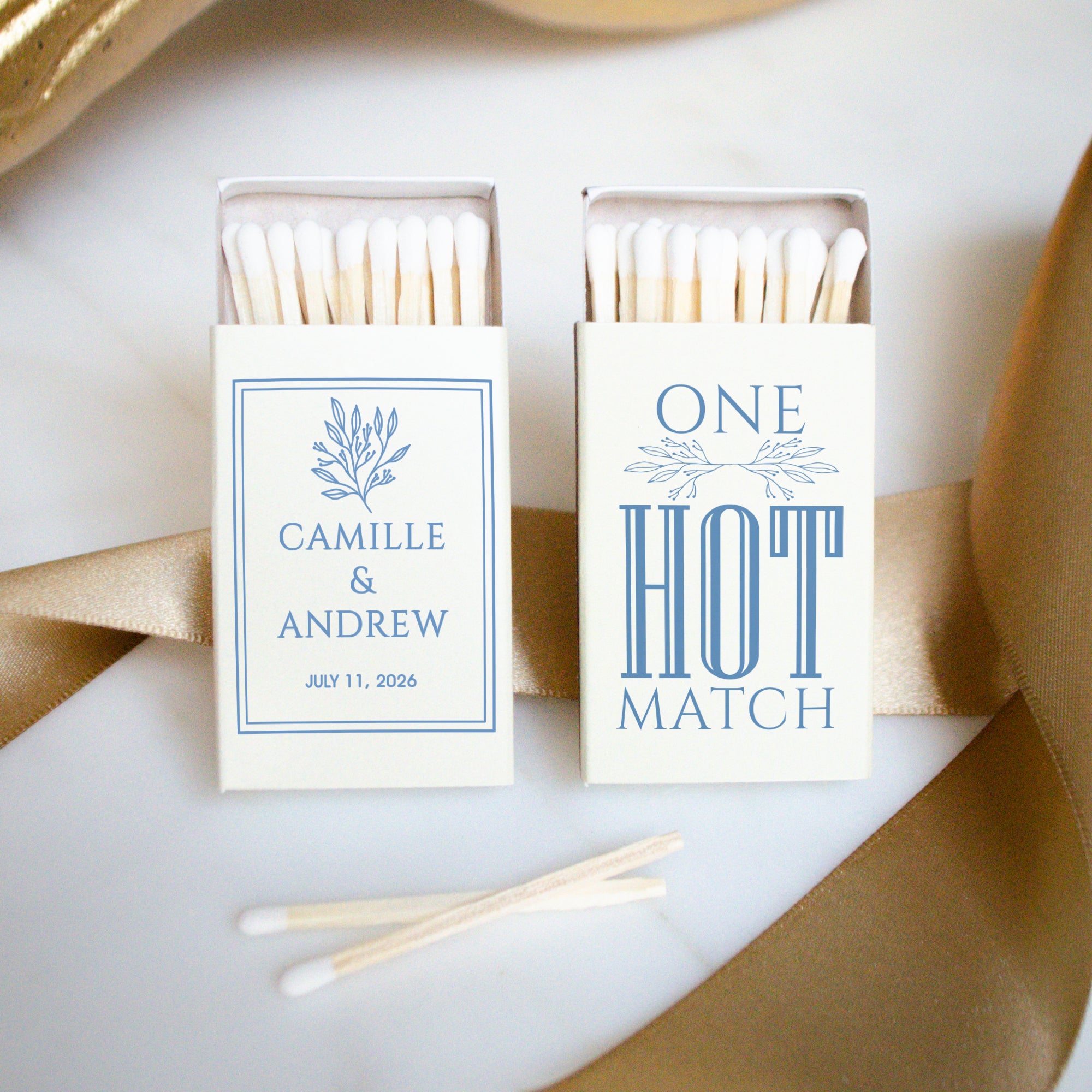 Custom match boxes for wedding | Honestweddingadvice.com