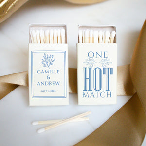 Custom "One Hot Match" Wedding Matchboxes