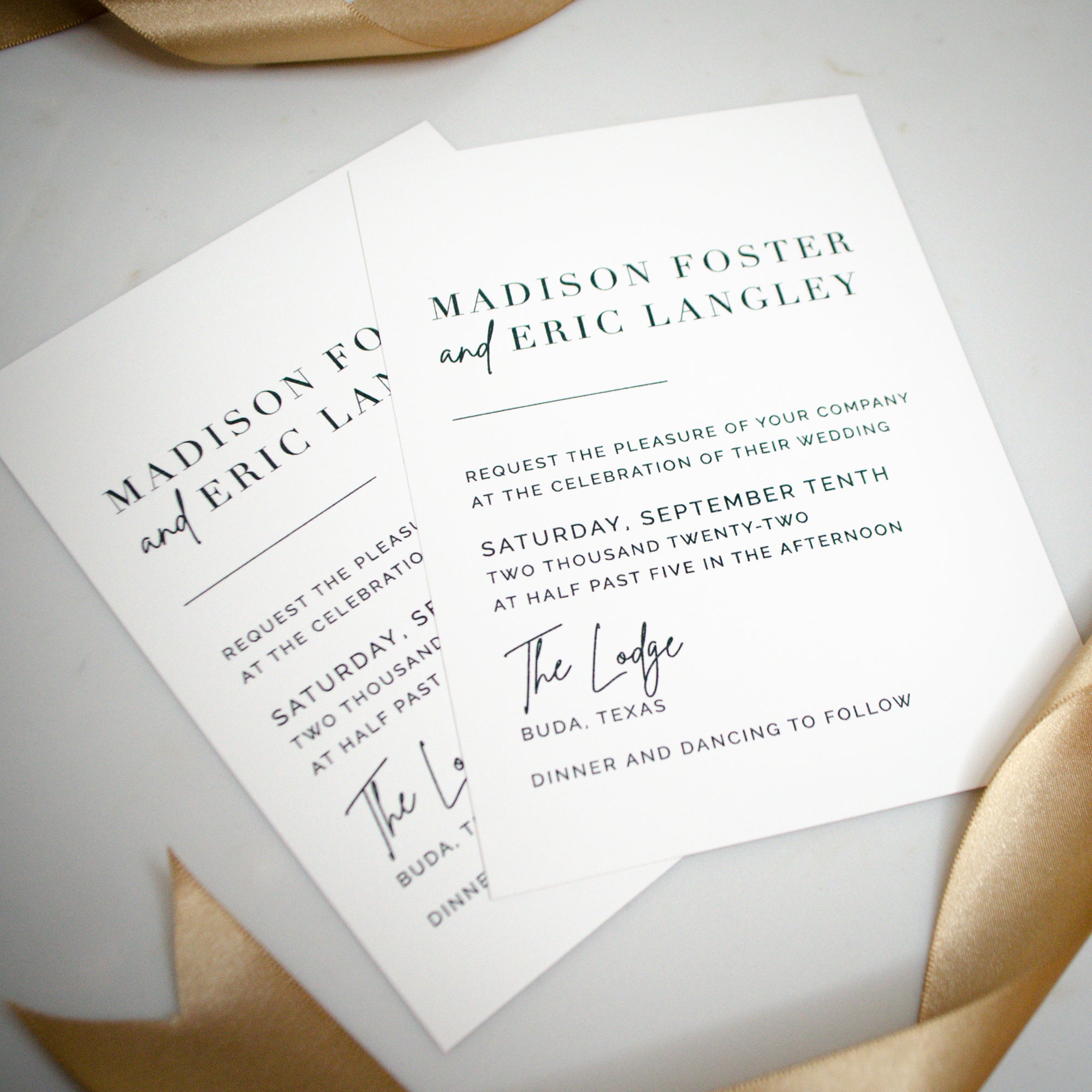 Thermography Wedding Invitations